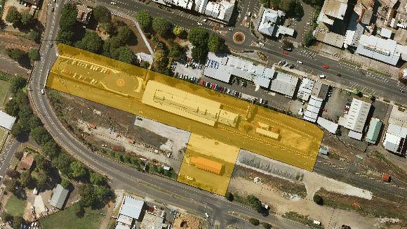 H1598 extent of registered land on air photo