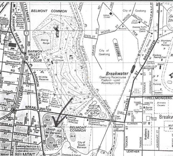 26949 Barwon Heads Road  South Barwon Reserve Memorial   Map