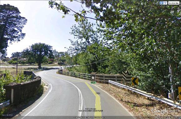 B7297 GoogleEarth Image Government Bridge Clunes