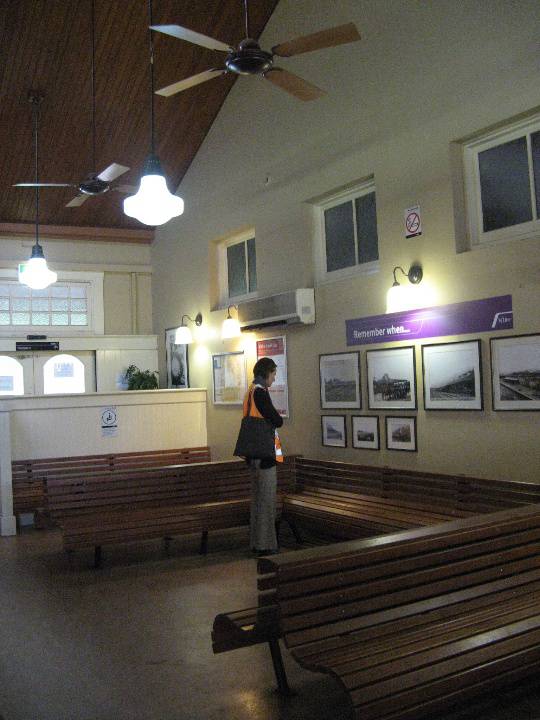 Warragul Railway Station interior new waiting room west end-