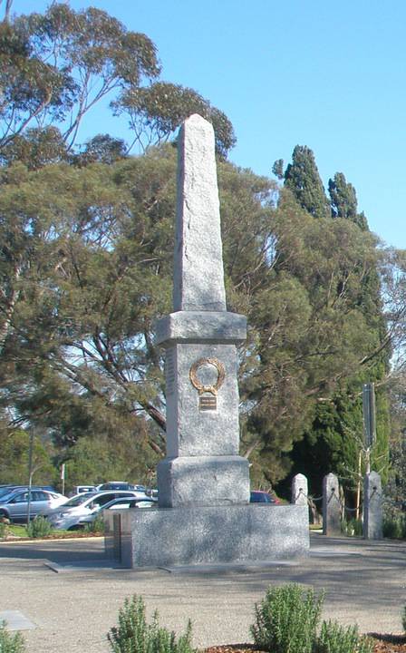 Eltham War Memorial - Current location: 903-907 Main Road Eltham - Citation for Eltham War Memorial June 2013