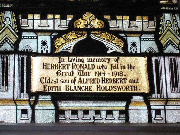 White Hills Anglican Church, Faithful Knight inscription, Brooks, Robinson & Co., c1918