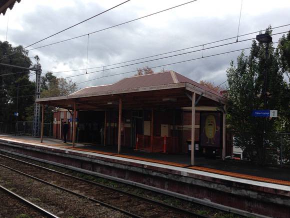 Newmarket Railway Station Up side building