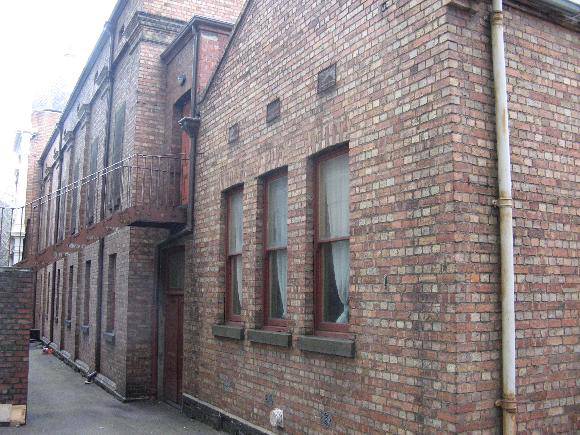 View from north-east of site towards Albert Street