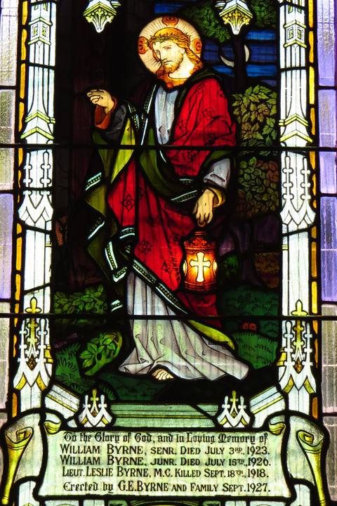 Trentham St Georges Anglican Church, Light of the World central panel, Brooks, Robinson & Co. 1926-27