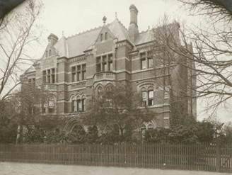 JCH 1891 Main Wing facing Royal Parade in 1890s 