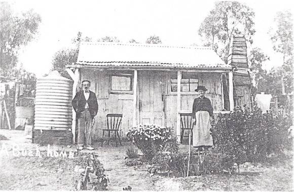 Miners Timber Slab Cottage 2 Castle Rd Black & White 1 - Shire of Eltham Heritage Study 1992