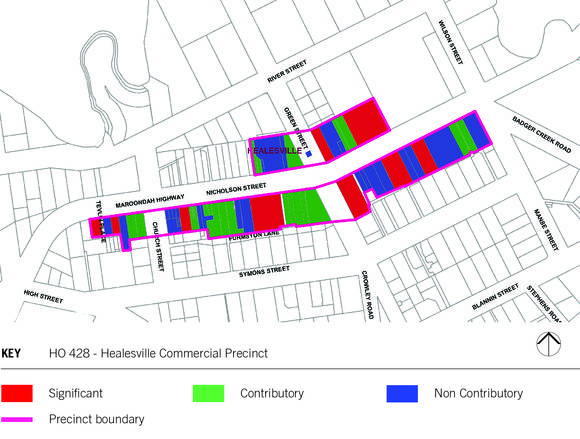 Healesville Commercial Precinct - Map