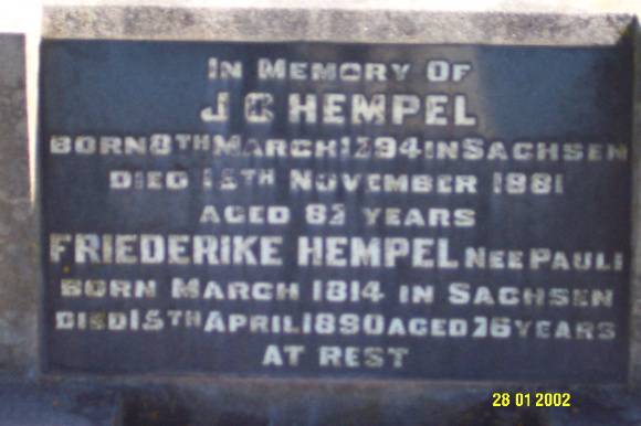 23443 Gnardenthal Cemetery Penshurst Hempel 1456