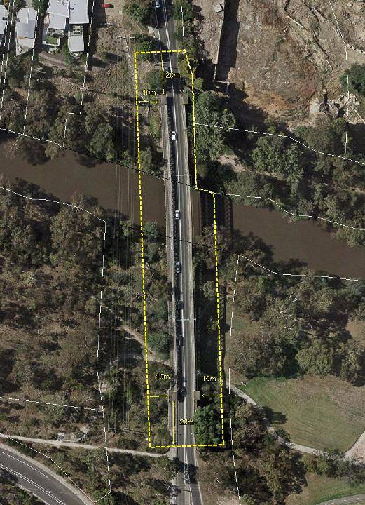 Aerial photo showing extent of registration