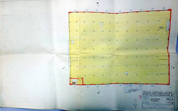 Fig 9. Buchan Laird & Buchan, Second Floor, proposed additions to Dennys Lascelles Ltd, 4 May 1953.
