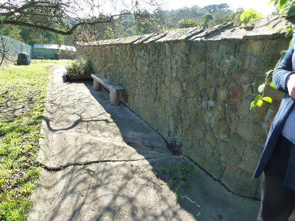 Milking yard wall west side - 29 Edwin Road, Templestowe