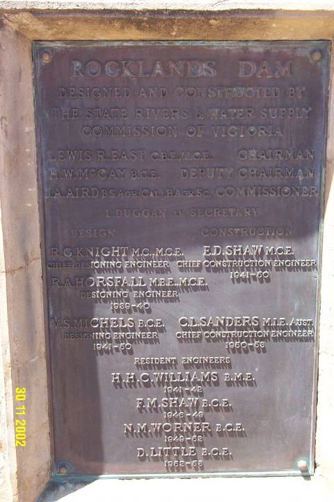 23255 Rocklands Reservoir right plaque 2086