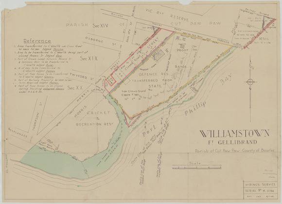 fort Gellibrand land transfer map