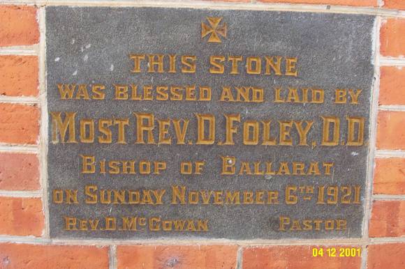 23170 Catholic church Harrow plaque 0278