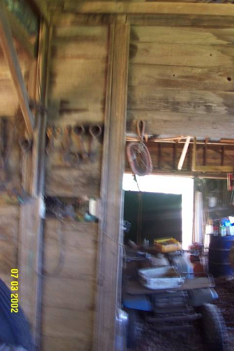23426 Woodhouse stables slab wall 1742