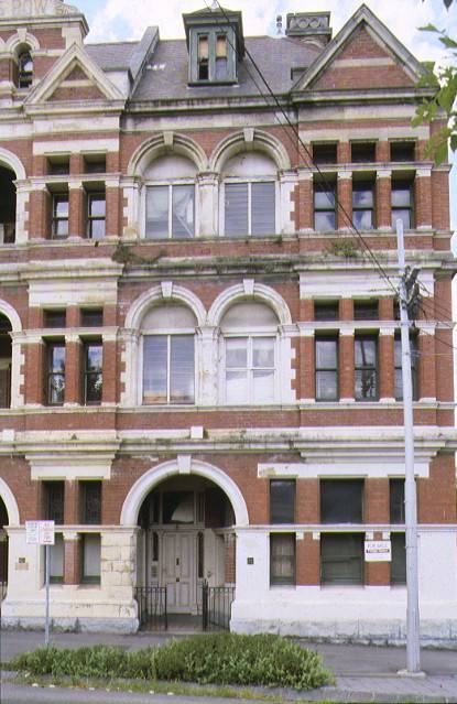 queen bess row hotham street east melbourne front detail