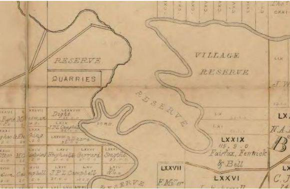 1852 - location of Yarra Bend Park