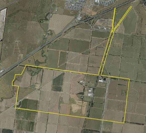 Aerial diagram of extent of registration