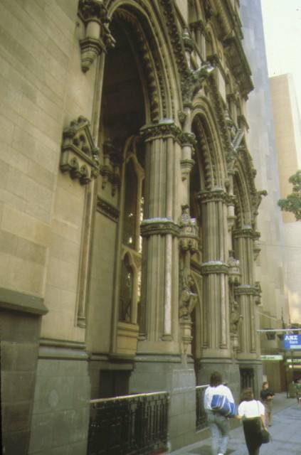 anz bank collins street melbourne entrance to former stock enchange