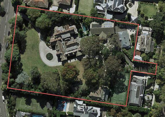 Aerial photo of proposed extent of registration