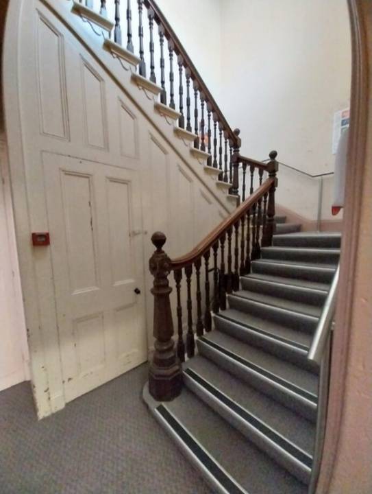 Timber joinery to internal staircase. 2023.
