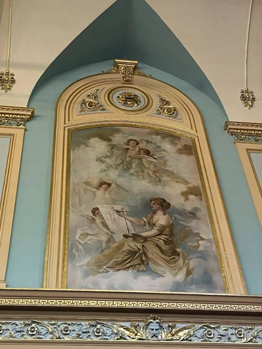 2023. Detail of Otto Waschatz wall painting