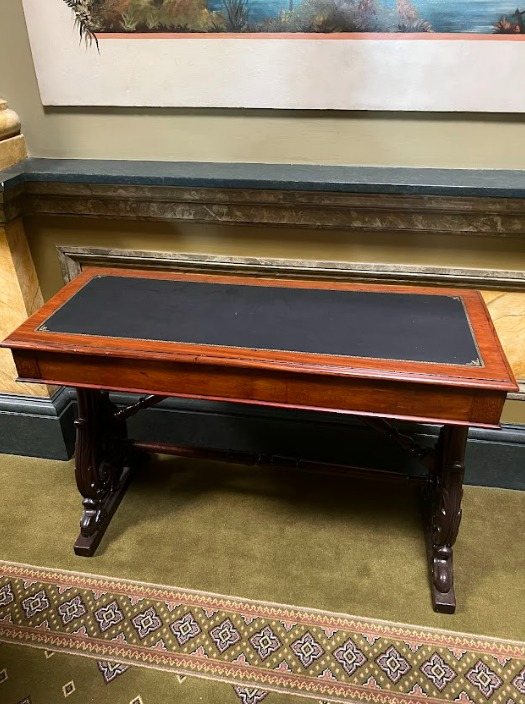 2023. inventory item no. 6, long desk.