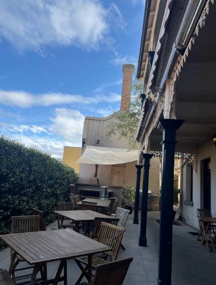 2024. View from the back of the banking looking towards smelter, with residence on the right.