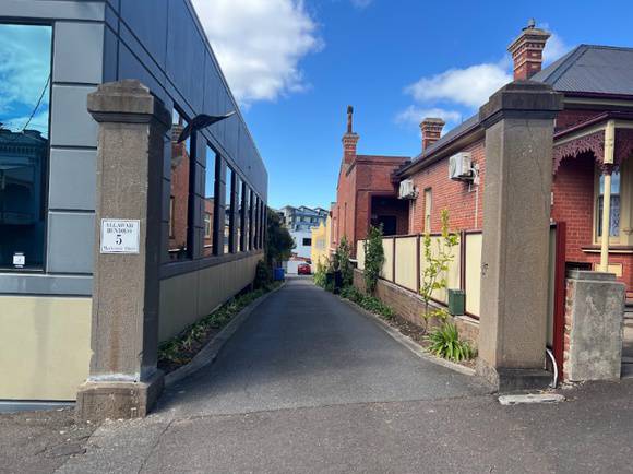 2024. Union bank gate posts.