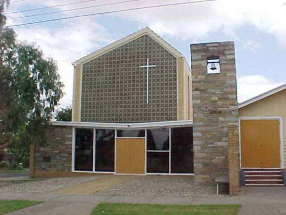 View of church from James Street