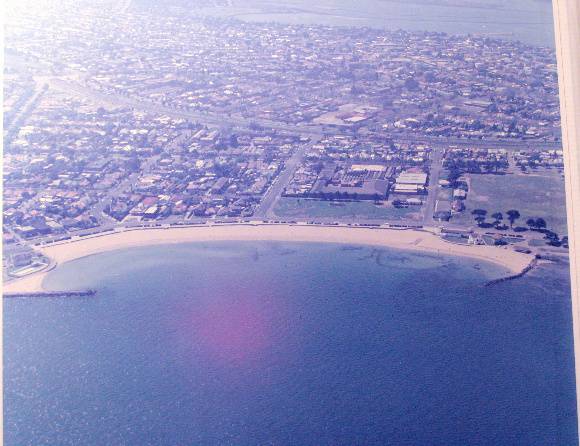 Williamstown Back Beach Aerial Photo Williamstown c1980