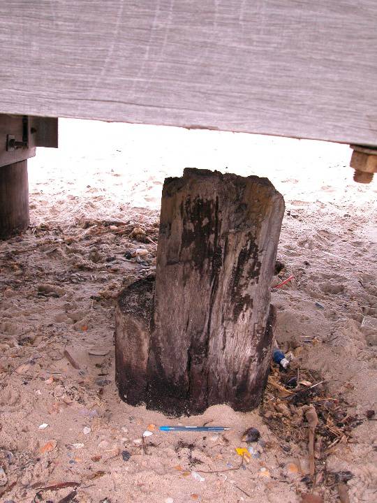 Lagoon Training Walls Wharves And Drain Port Melbourne April 2003 Lagoon Pier Pile 002