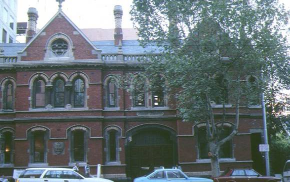 old bourke street west police station & cell blocks bourke street melbourne front elevation