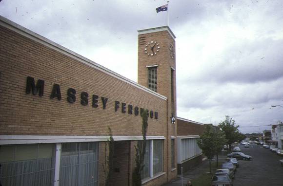 former massey ferguson complex devonshire road sunshine office & clock tower dec1985