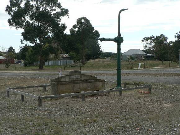 Stand pipe and horse trough, junction of Ross Creek - Haddon Road and School Road, Haddon 