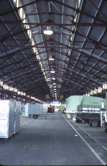 queen victoria market victoria street melboure interior market shed roof detail