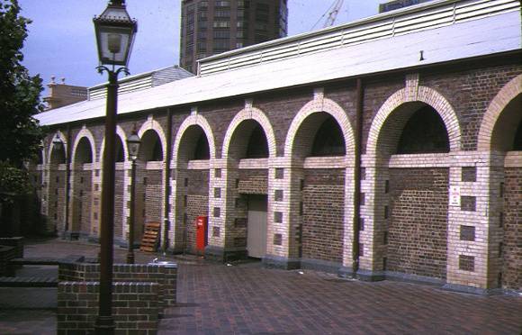 queen victoria market victoria street melbourne side view meat & fish market