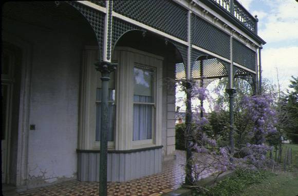 coolock house bendigo detail of verandah oct1980