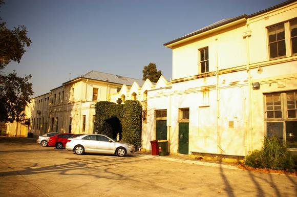 H2170 St Vincent de Paul Boys Orphanage rear cecil st buildings inc grotto detention plate