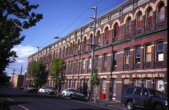 1 former denton hat mills nicholson street abbotsford front view