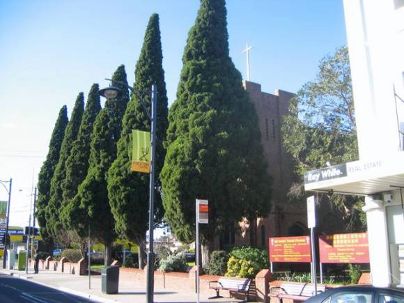 400 High Street, ANglican Church Complex, Street Scape