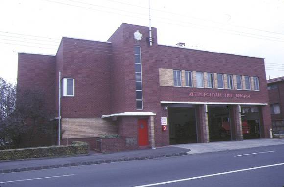 brunswick fire station & flats blyth street brunswick front elevation of fire station