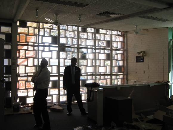 Former Shire Offices_Benalla_screen from inside_KJ_Sept 08
