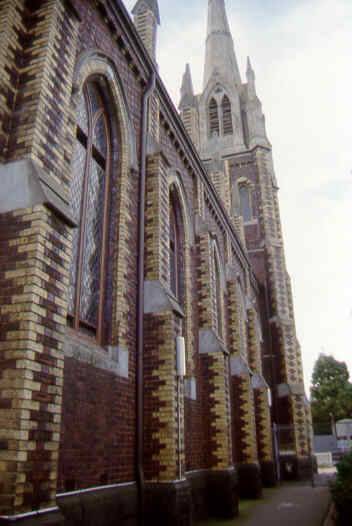presbyterian union memorial church north melb south  detail sw aug1999