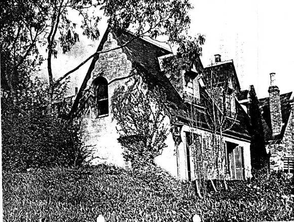 133 - Montsalvat Hillcrest Ave Eltham 11 - 1949? Photograph of the first building constructed for the Montsalvat Artists Colony - Shire of Eltham Heritage Study 1992