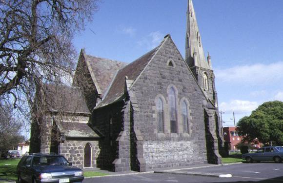 1 holy trinity anglican church complex sydney road coburg side view of church aug1992