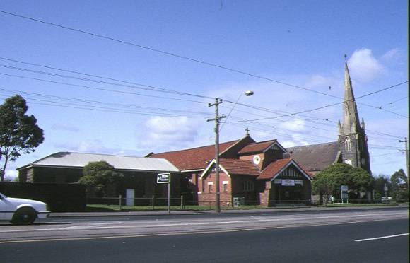 holy trinity anglican church complex sydney road coburg property view of church aug1992