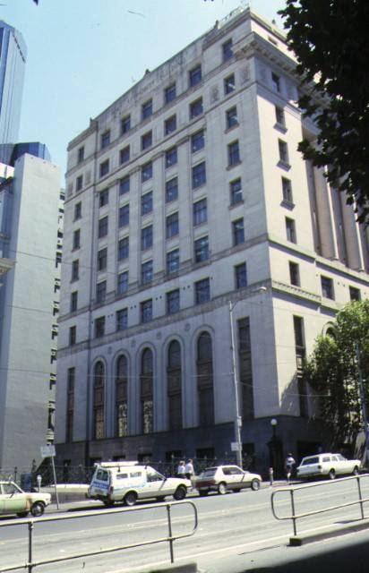 former port of melbourne authority building market street melbourne side view mar1980