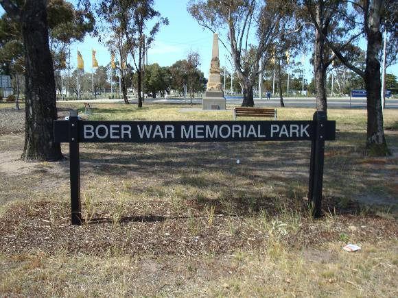 Boer War   Kardinia Park - No 1
